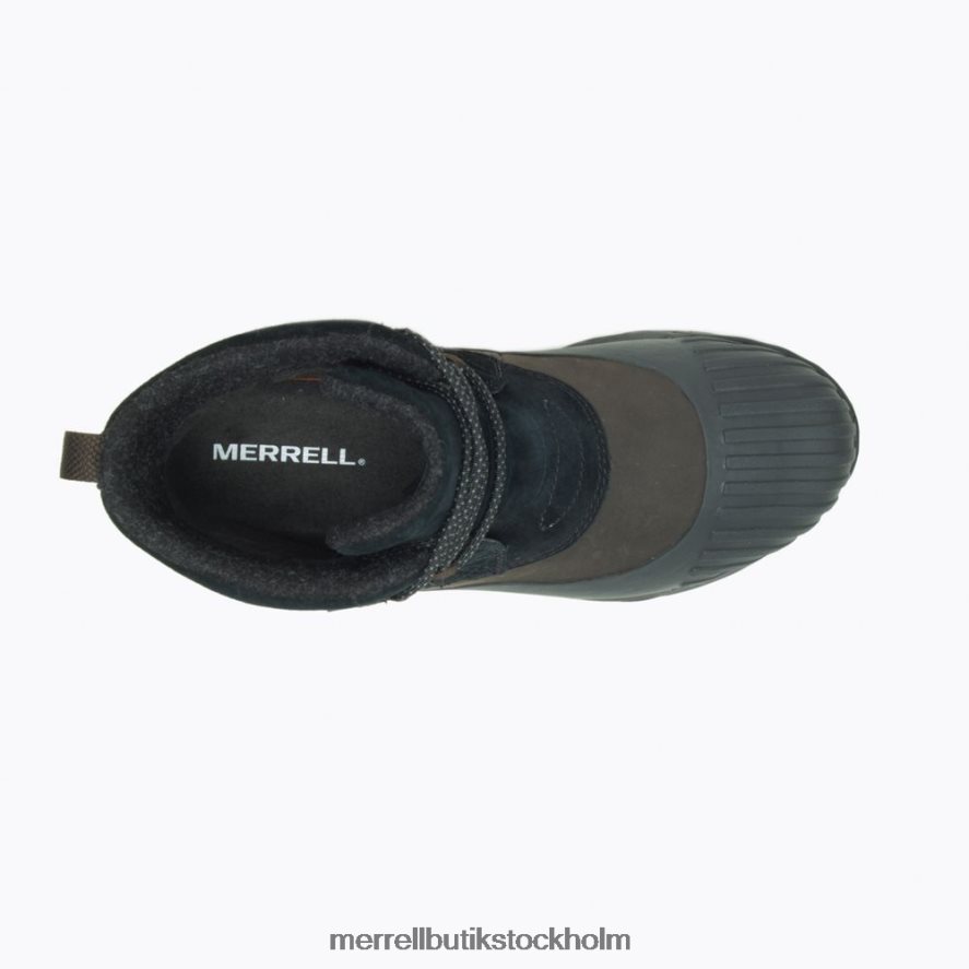 kvinnor Merrell svart siren 4 thermo demi vattentät bred bredd skor DP80HP1072