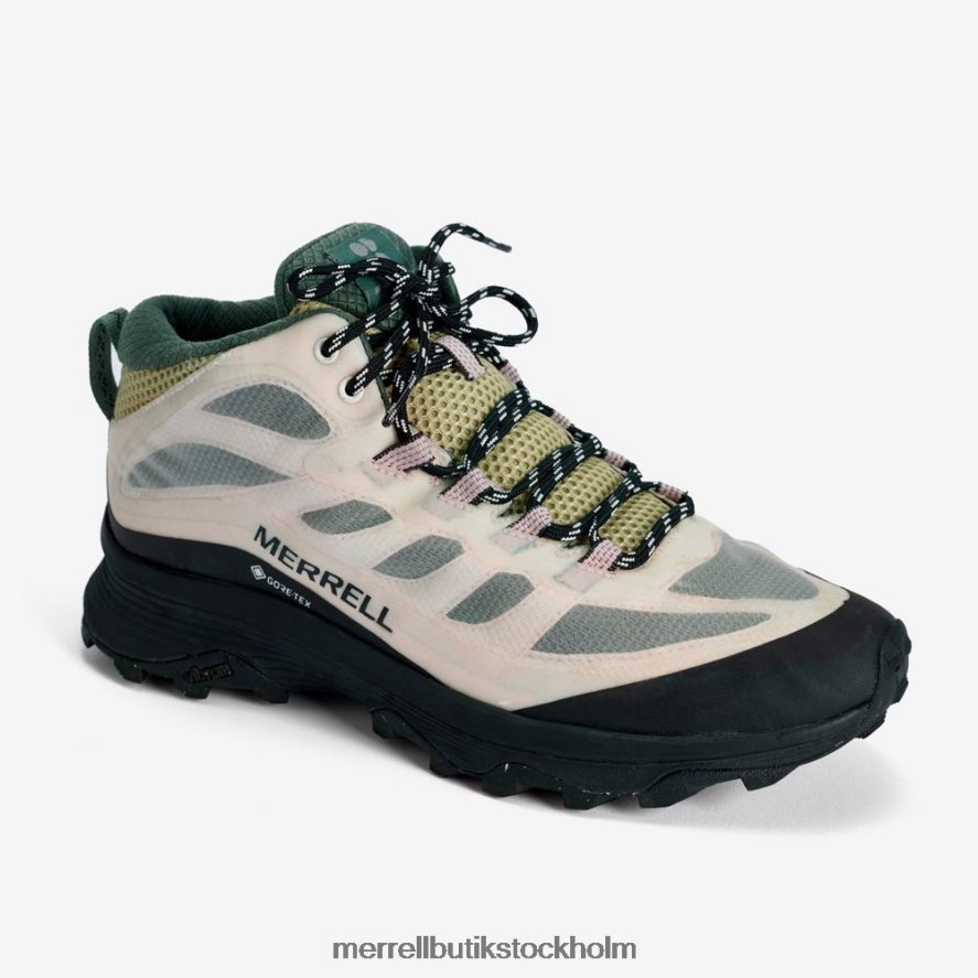 kvinnor Merrell vit/rosa moab speed mid gore-tex x svettig betty skor DP80HP1339