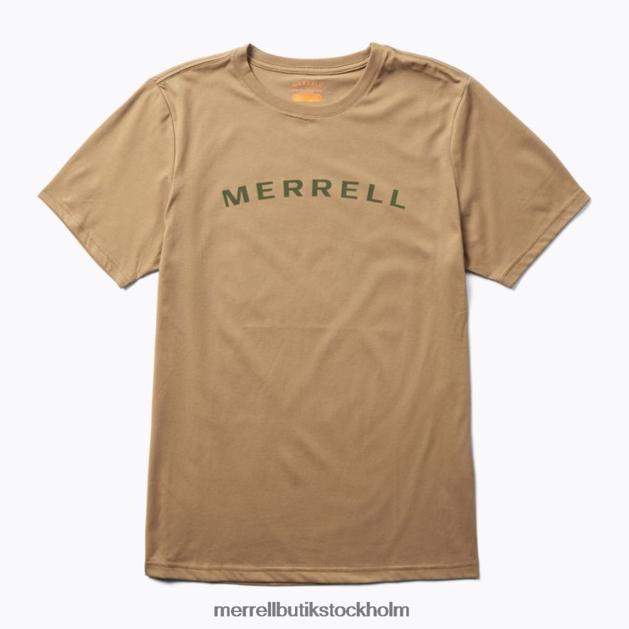 män Merrell sepia nyans ordmärke kortärmad t-shirt kläder DP80HP586