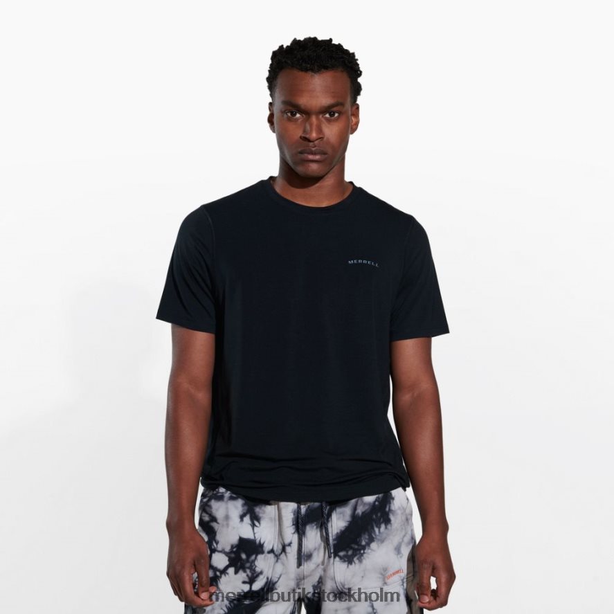 män Merrell svart vardagströja med tencel kläder DP80HP147