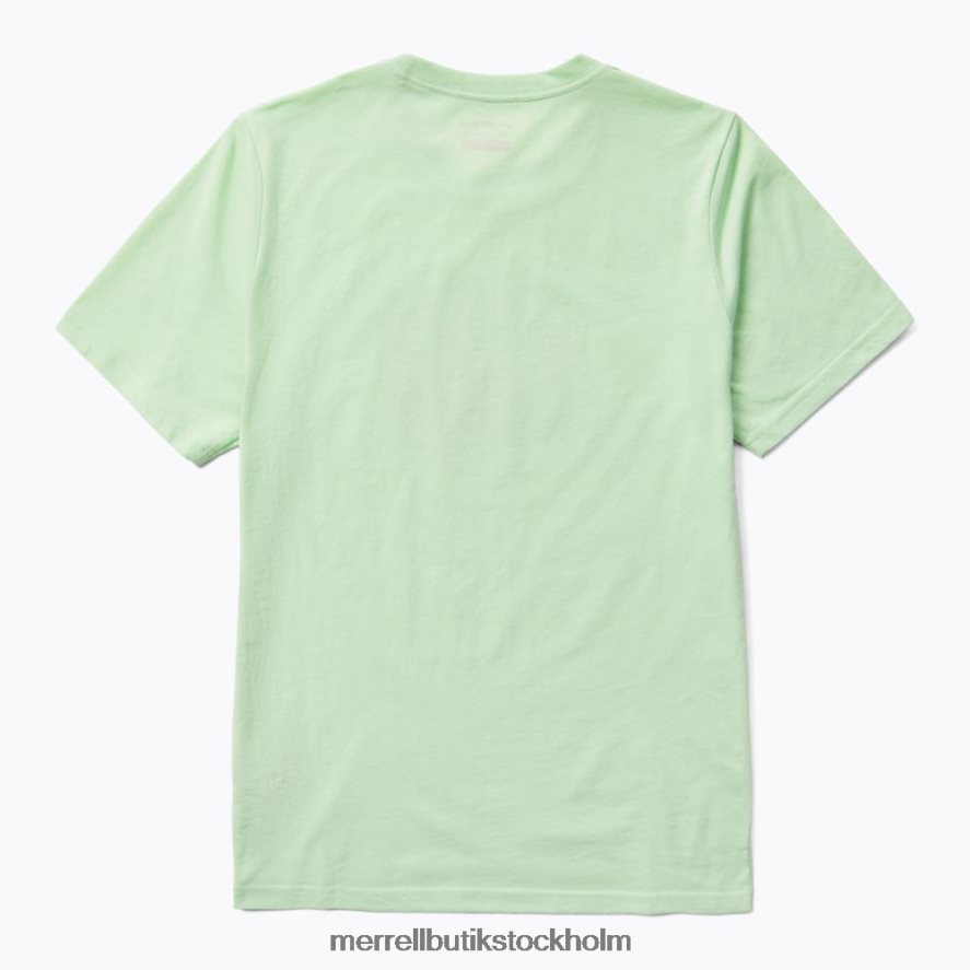 män Unlikely Hikers X Merrell dimmgrönt kortärmad t-shirt kläder DP80HP450