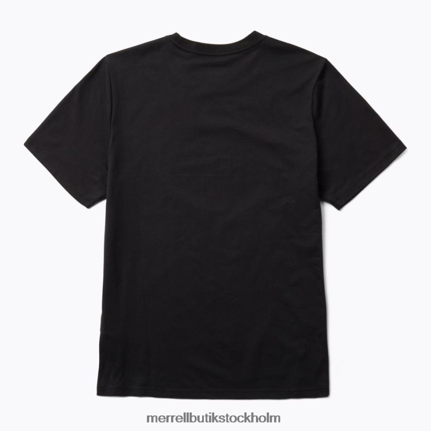 män Unlikely Hikers X Merrell svart kortärmad t-shirt kläder DP80HP451
