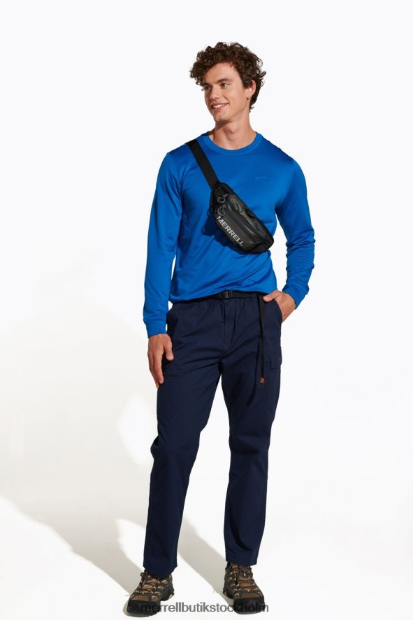 män Merrell blå geotex besättning kläder DP80HP768