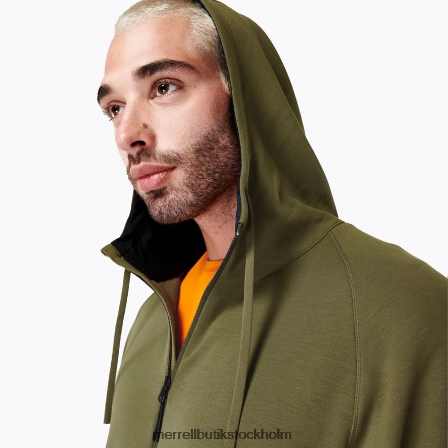 män Merrell dammig oliv momentum hoody kläder DP80HP159