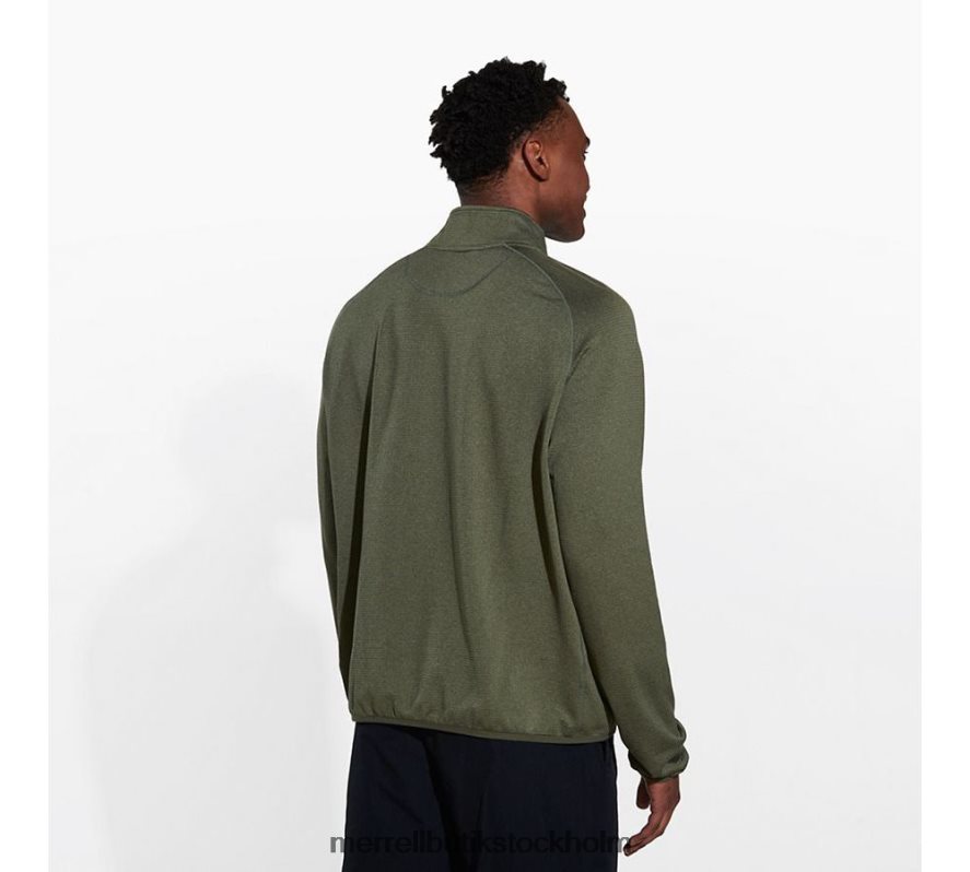 män Merrell dammig olivljung geotex 1/4 dragkedja kläder DP80HP415