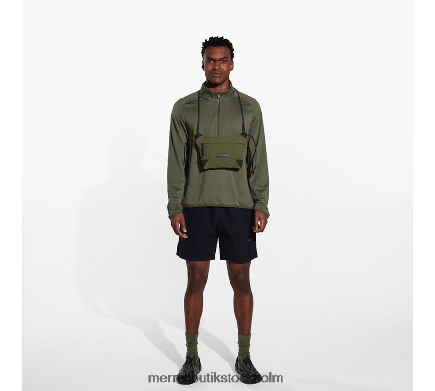 män Merrell dammig olivljung geotex 1/4 dragkedja kläder DP80HP415