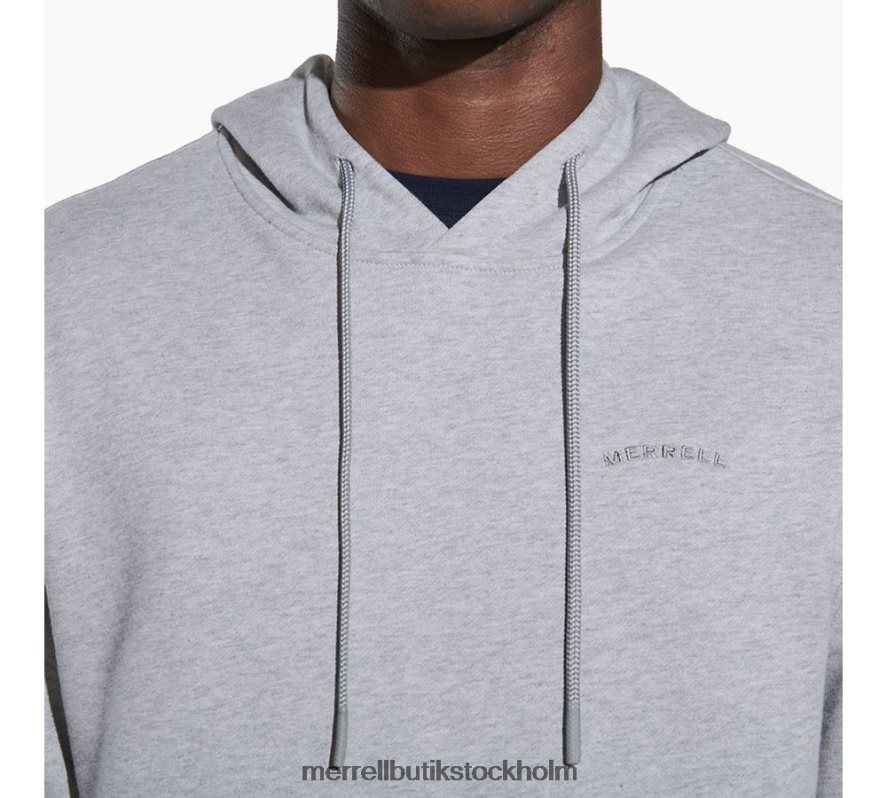 män Merrell grå ljung skrottröja med luvtröja kläder DP80HP557