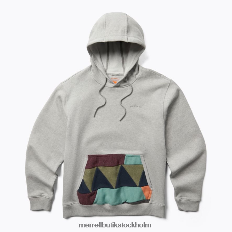 män Merrell grå ljung skrottröja med luvtröja kläder DP80HP557