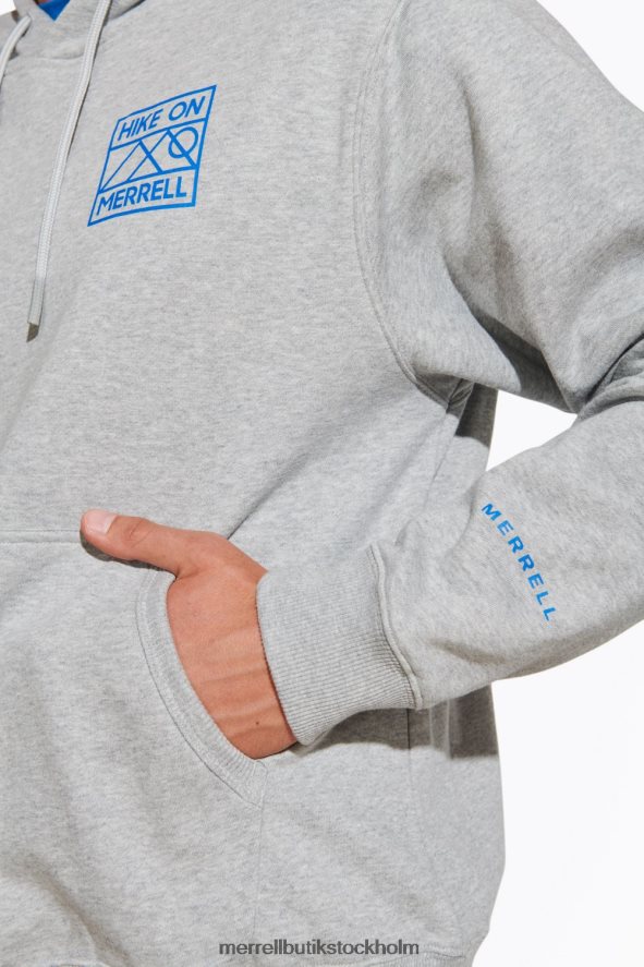 män Merrell grå ljung vandra på hoody kläder DP80HP787