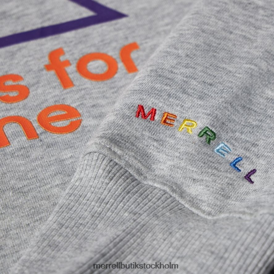 män Merrell gråmelerad utomhus är för alla crewneck sweatshirt kläder DP80HP748