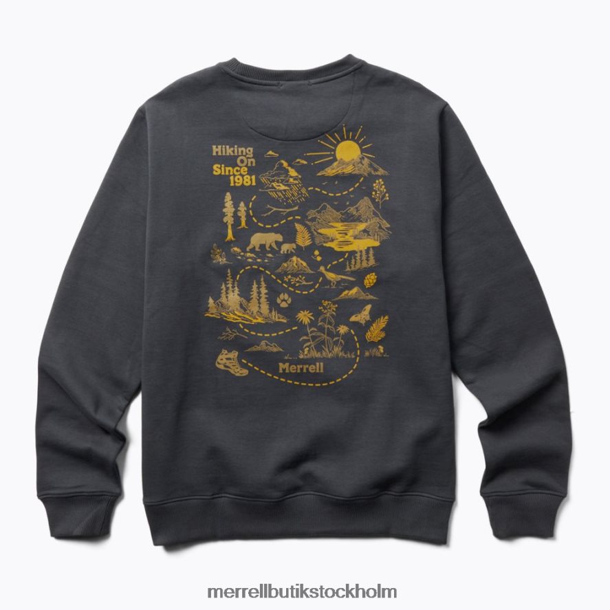 män Merrell indisk bläck livet är ett äventyr fleece med rund hals kläder DP80HP697