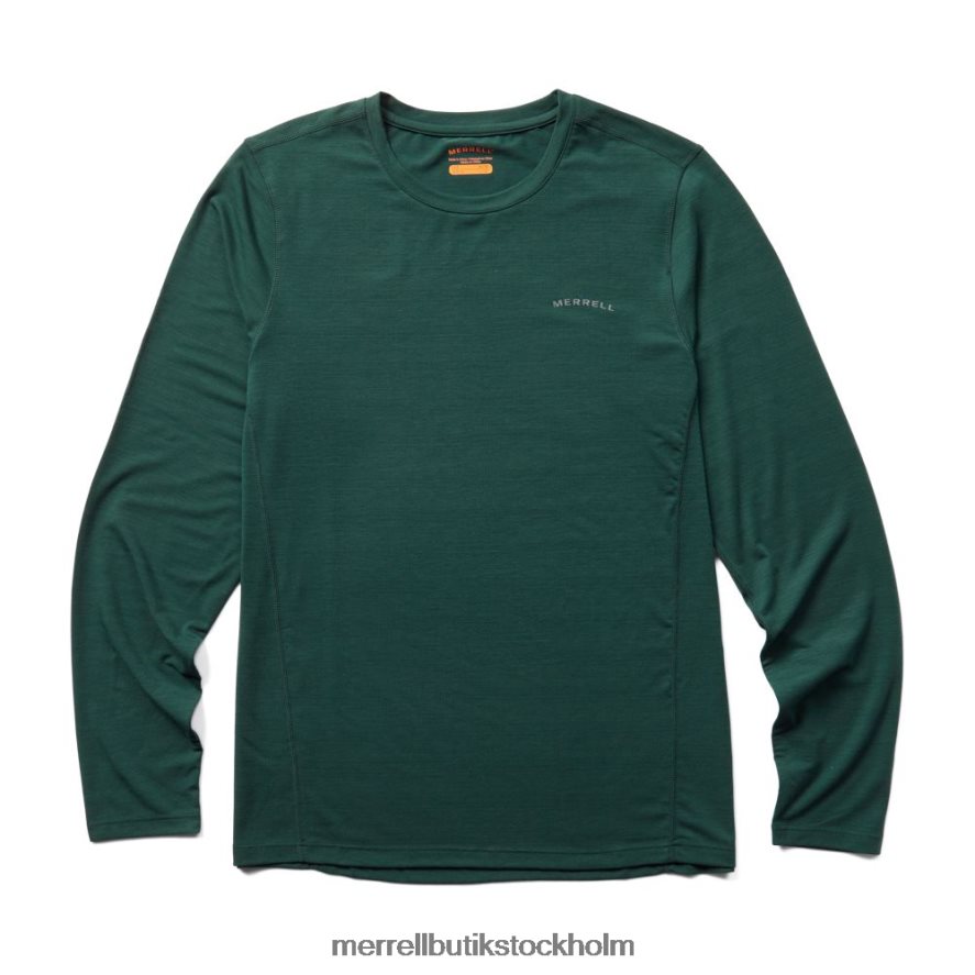 män Merrell sjömossa vardags långärmad t-shirt med tencel kläder DP80HP337