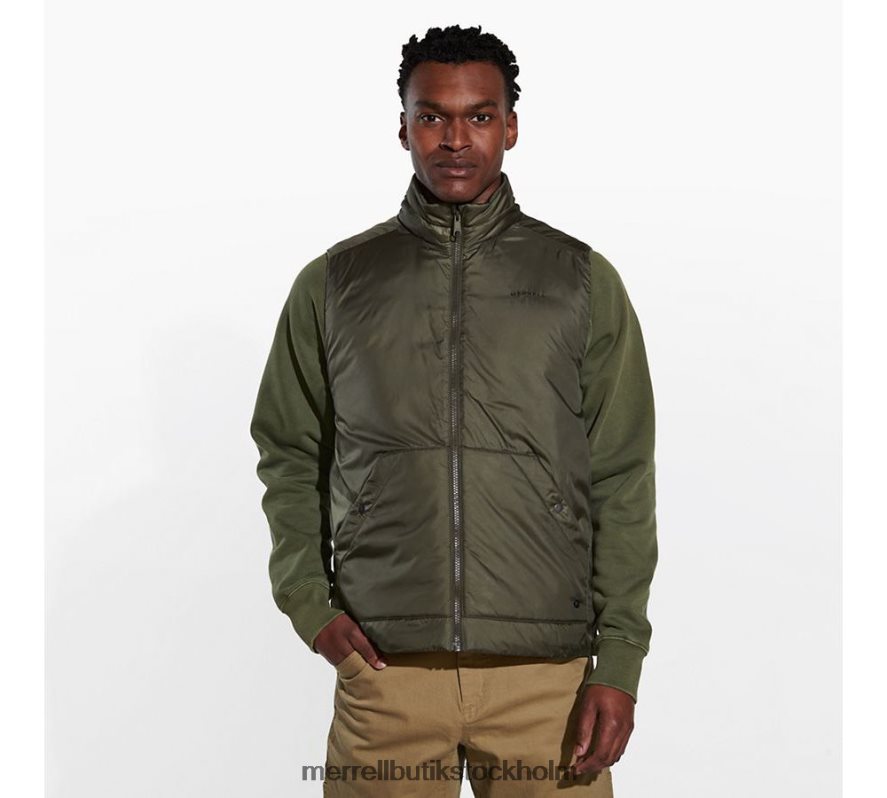 män Merrell dammig oliv geotex isolerad väst kläder DP80HP590
