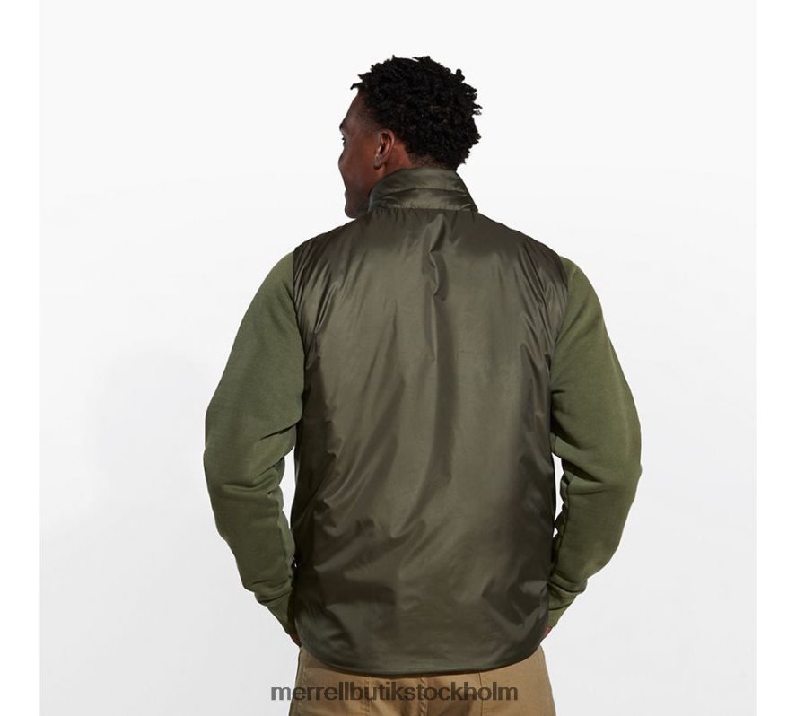 män Merrell dammig oliv geotex isolerad väst kläder DP80HP590