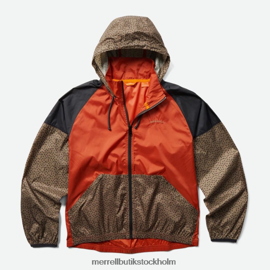 män Merrell lera/sepia nyans al packbar vindskal kläder DP80HP775