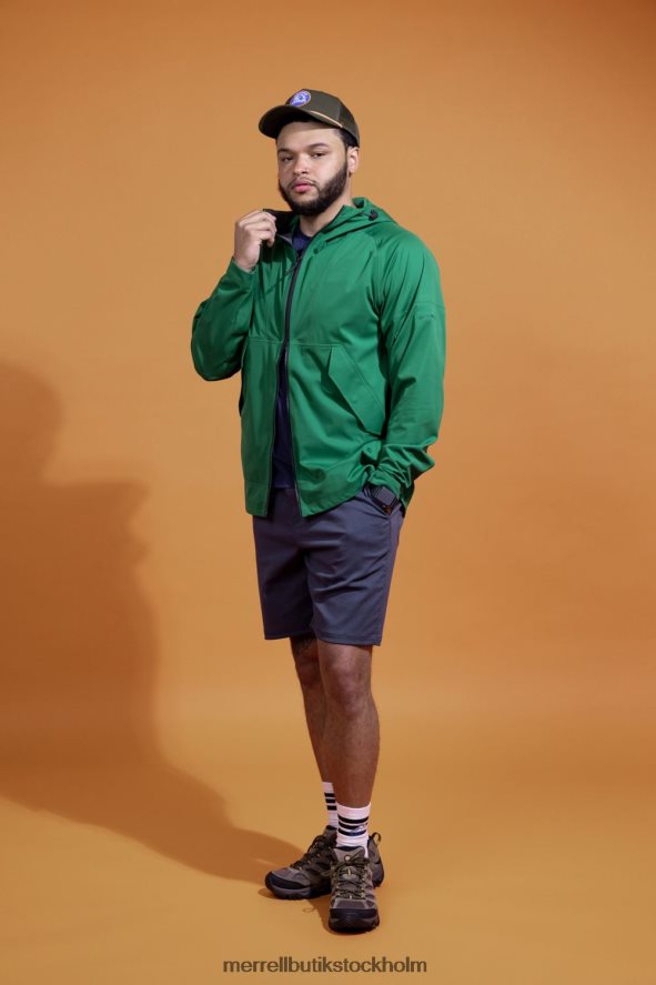 män Merrell rikligt med grönt viska regnskal kläder DP80HP167