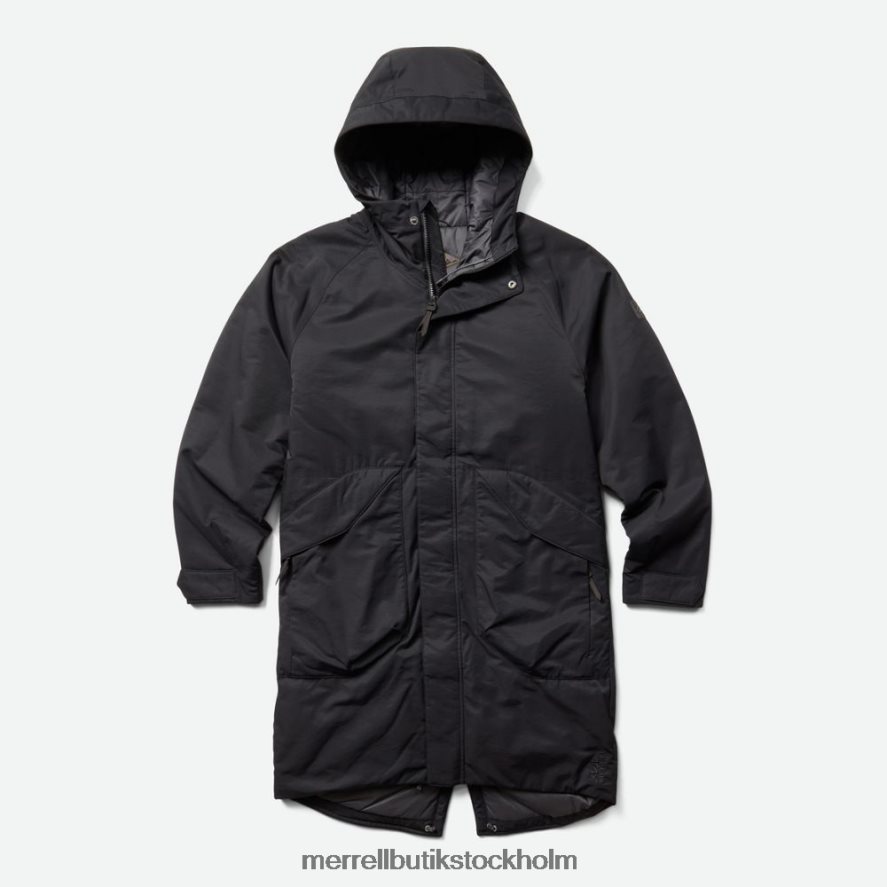 män Merrell svart kaidou medelviktig isolerad parkas kläder DP80HP1247