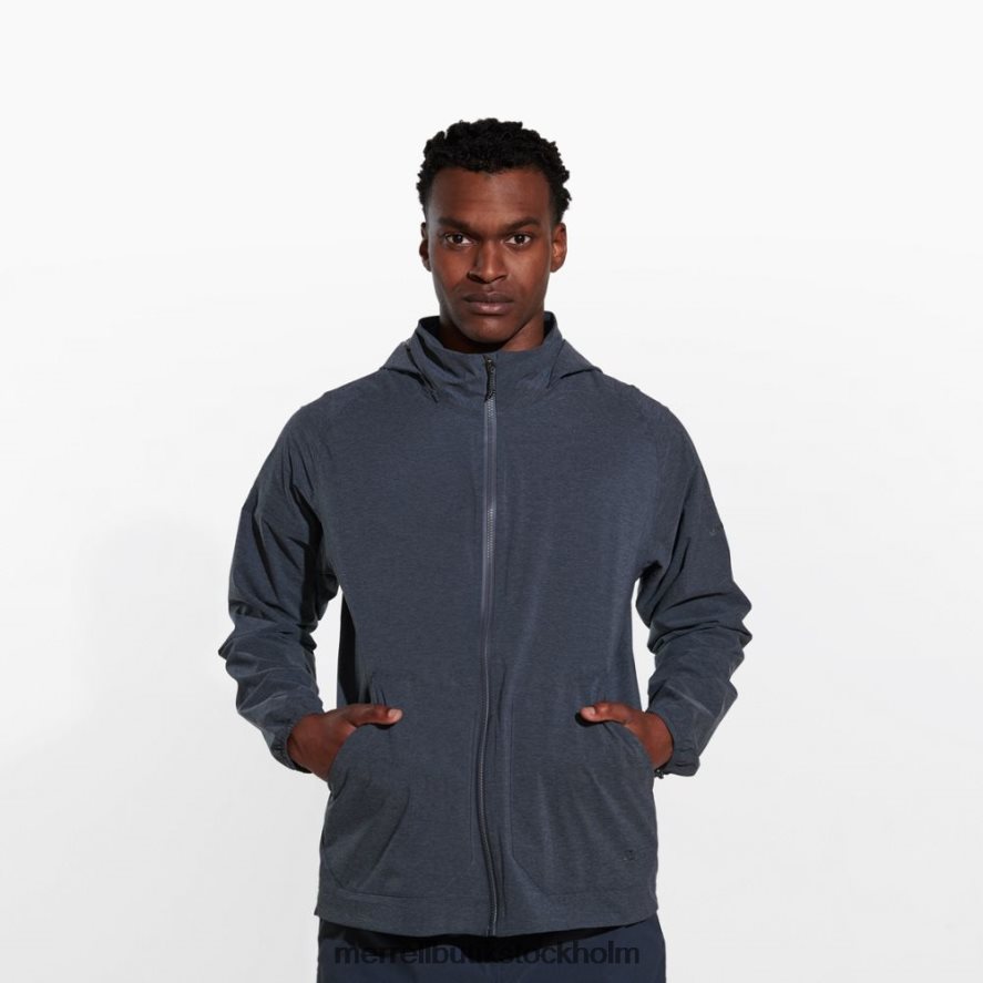 män Merrell svart ljung alpint packbart regnskal kläder DP80HP702