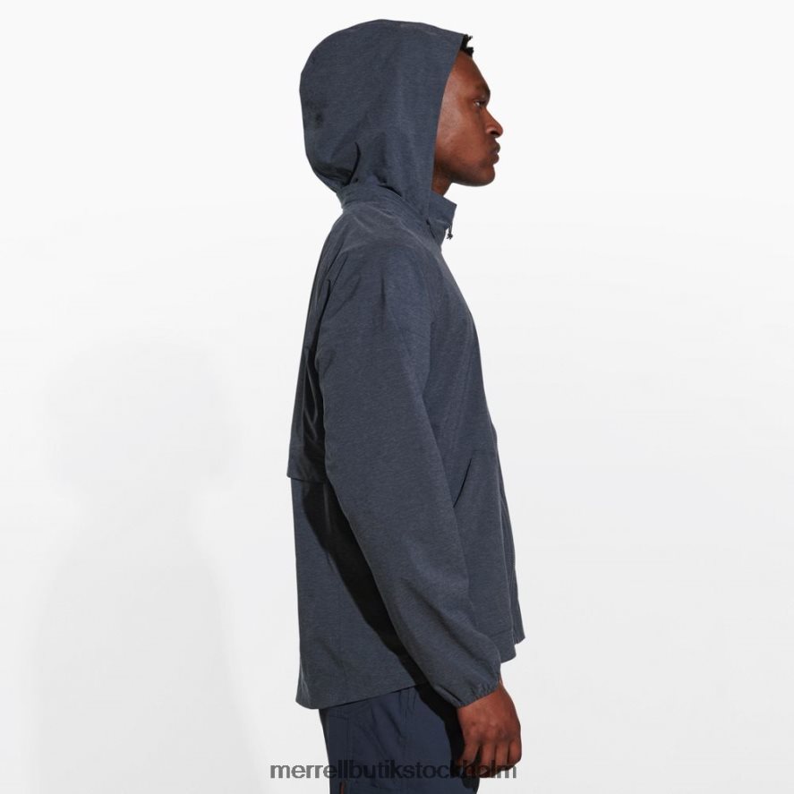 män Merrell svart ljung alpint packbart regnskal kläder DP80HP702