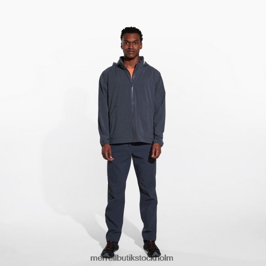 män Merrell svart ljung alpint packbart regnskal kläder DP80HP702