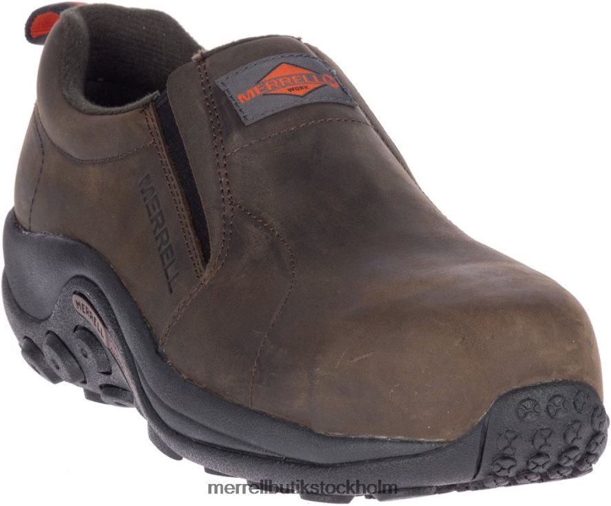 män Merrell espresso jungle moc läder komp tå arbetssko bred bredd skor DP80HP487