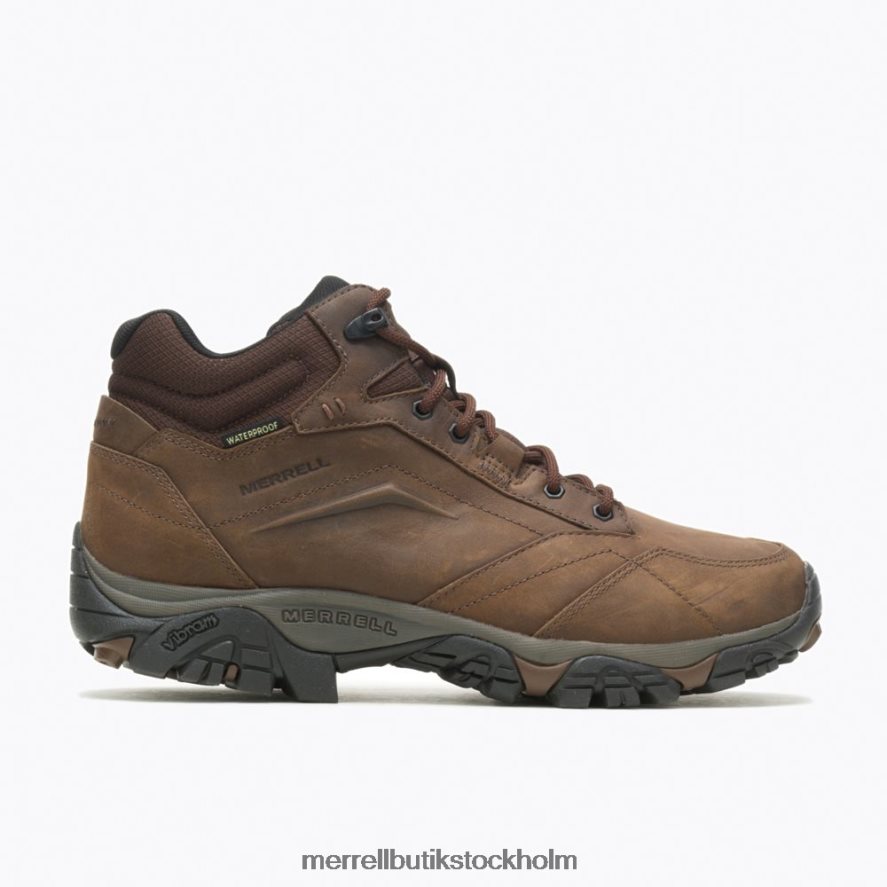 män Merrell mörk jord moab adventure mid vattentät bred bredd skor DP80HP326