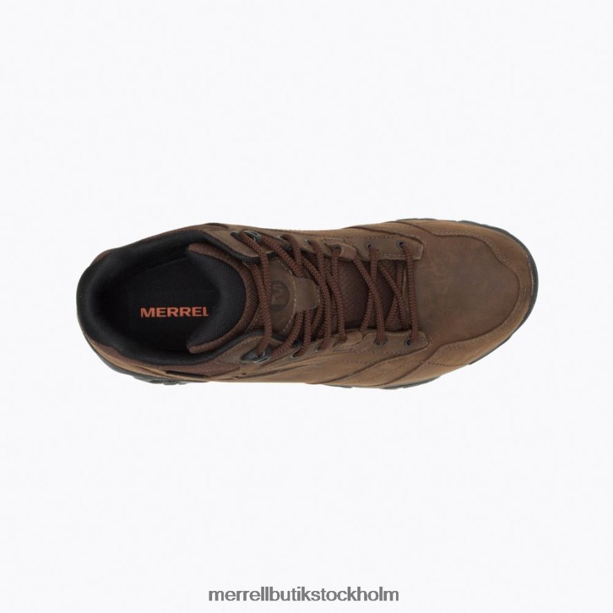 män Merrell mörk jord moab adventure mid vattentät bred bredd skor DP80HP326