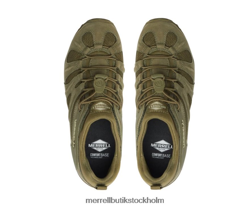 män Merrell mörk oliv cham 8 stretch taktisk skor DP80HP481