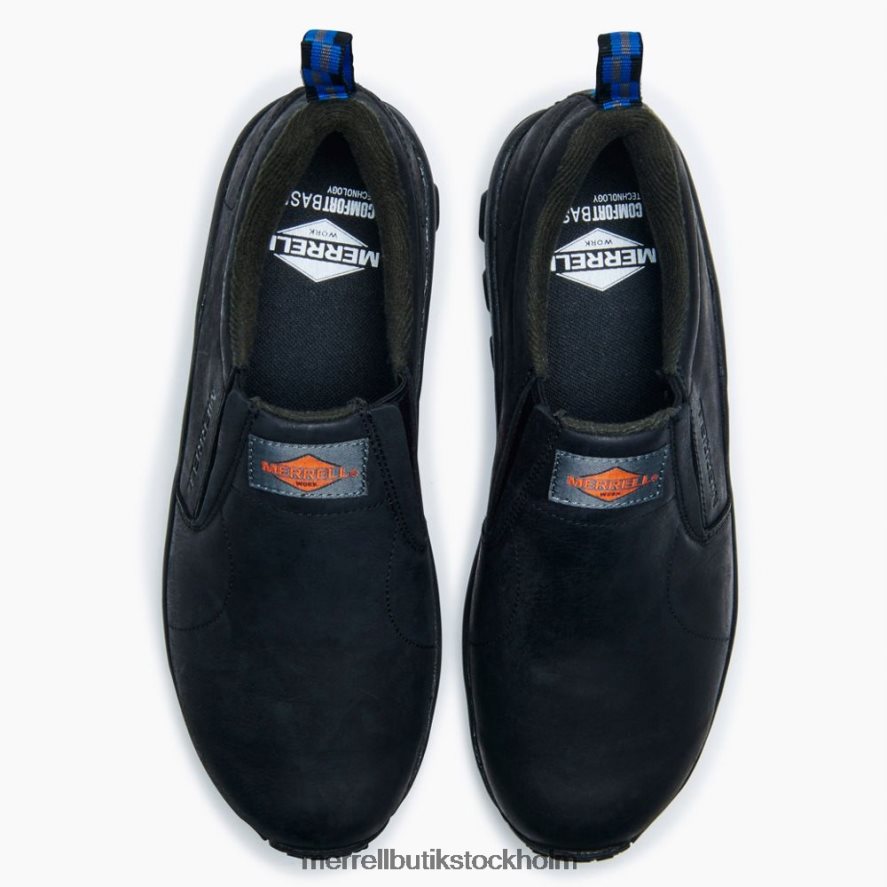 män Merrell svart jungle moc leather sr arbetssko skor DP80HP339