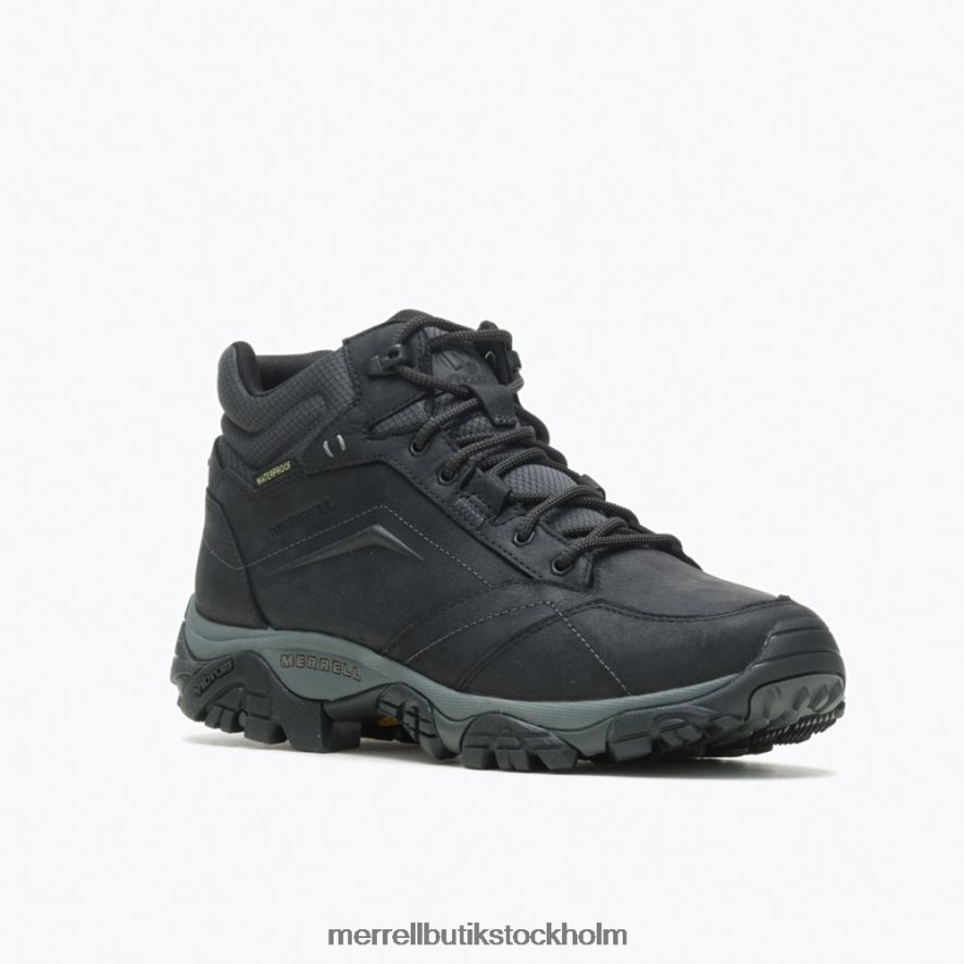 män Merrell svart moab adventure mid vattentät bred bredd skor DP80HP327