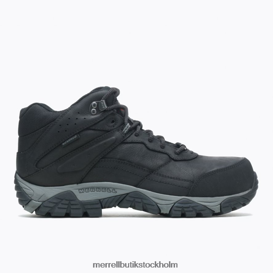 män Merrell svart moab adventure mid vattentät kolfiber bred bredd skor DP80HP495