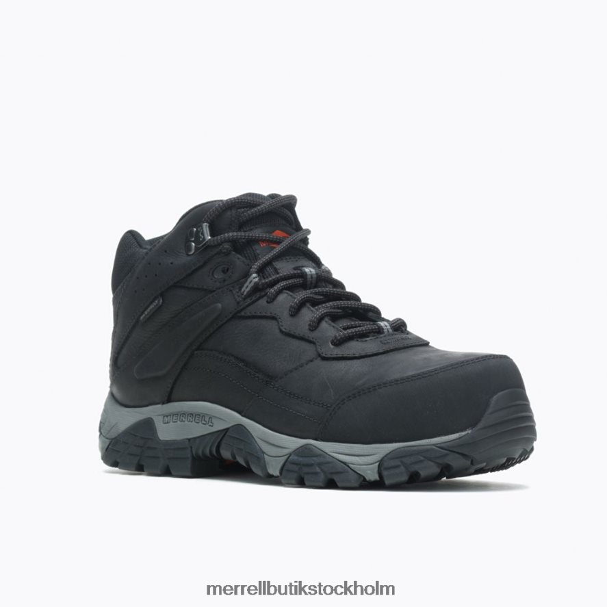 män Merrell svart moab adventure mid vattentät kolfiber bred bredd skor DP80HP495