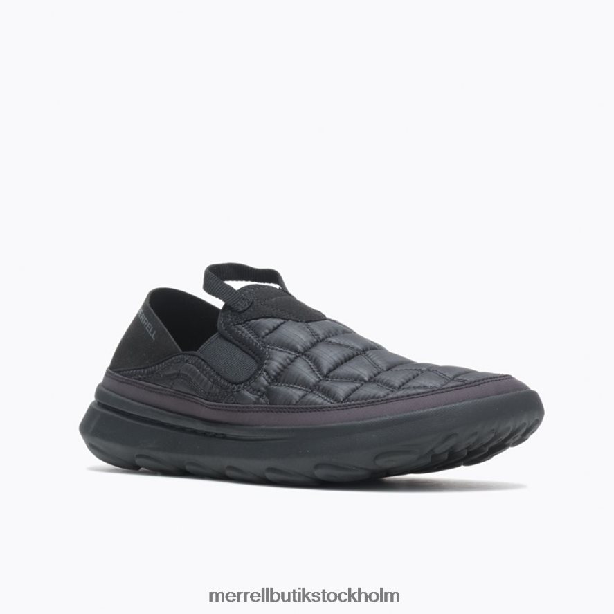män Merrell trippelsvart hut moc 2 skor DP80HP62
