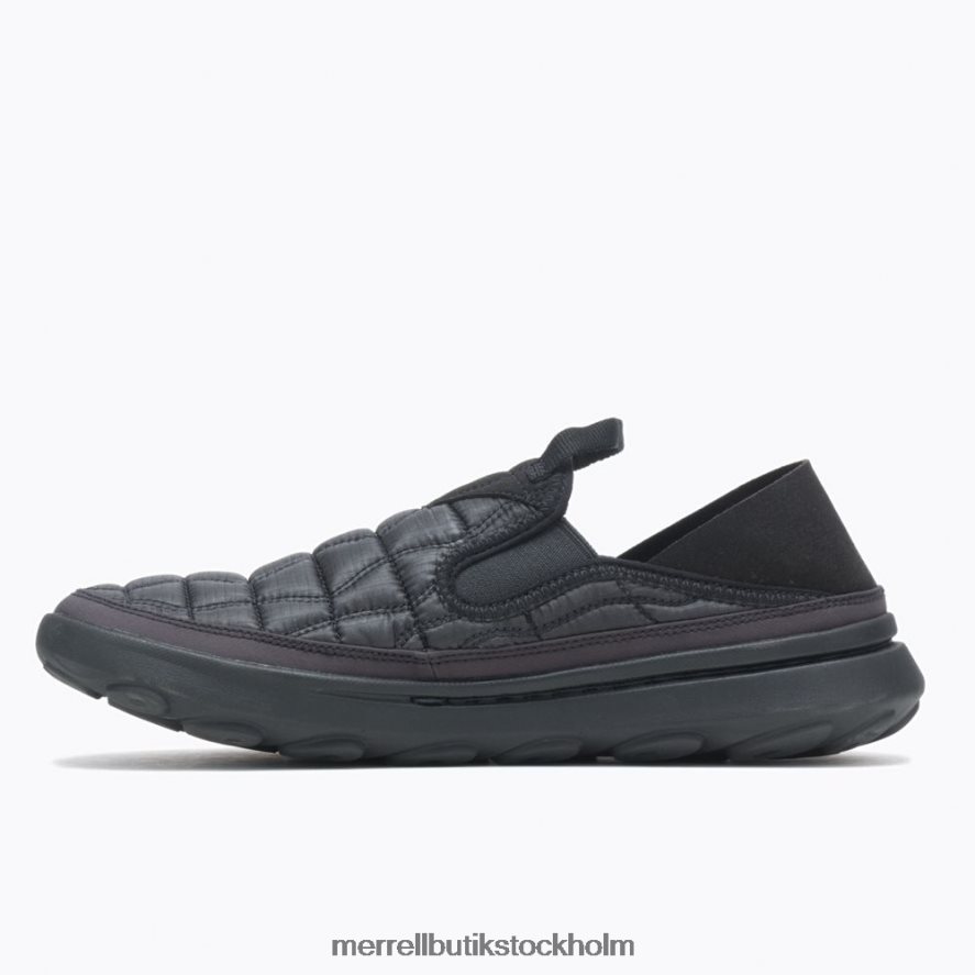 män Merrell trippelsvart hut moc 2 skor DP80HP62