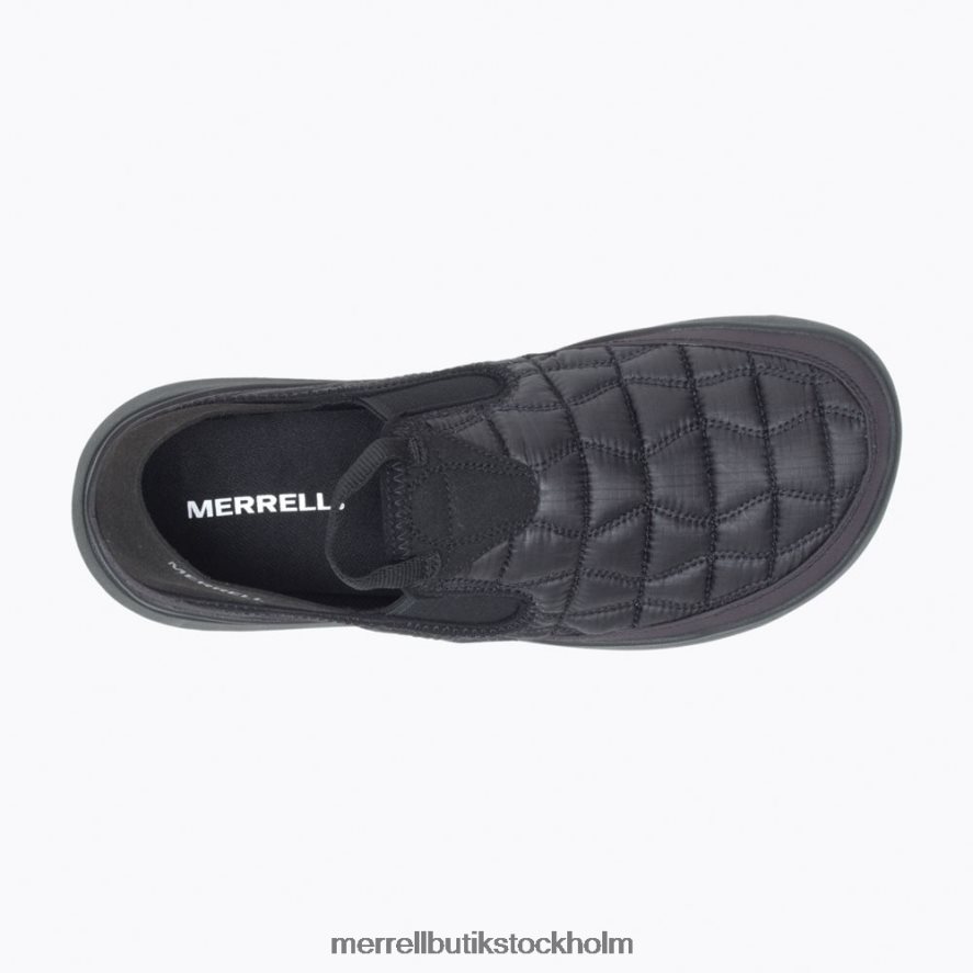 män Merrell trippelsvart hut moc 2 skor DP80HP62