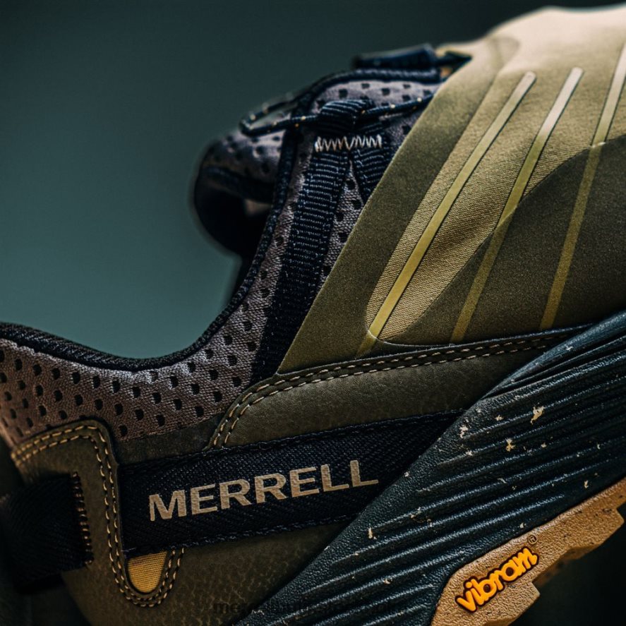 män Merrell oliv gå ombord spetssköld sneaker skor DP80HP49