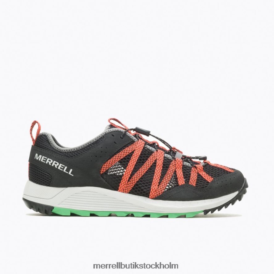 män Merrell svart/mandarin wildwood aerosport skor DP80HP698