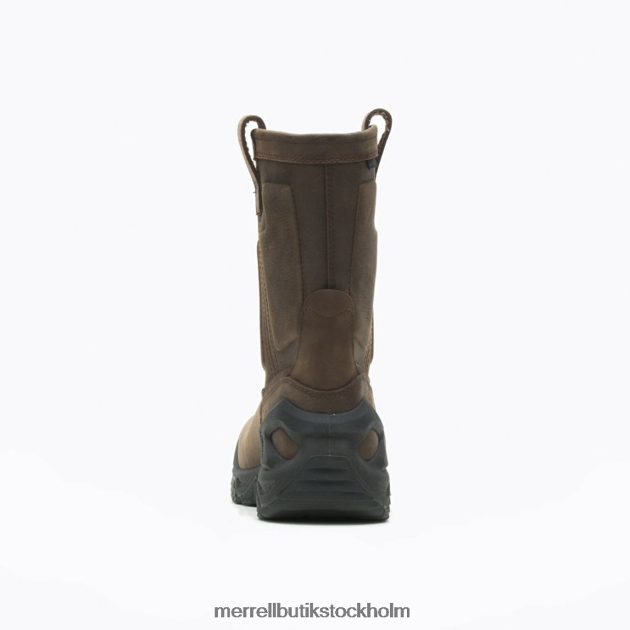 män Merrell espresso Strongfield läder pull on vattentät komp tå arbetsstövel skor DP80HP452