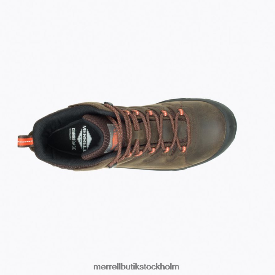 män Merrell espresso strongfield läder 6\'\' vattentät komp tå arbetsstövel skor DP80HP716