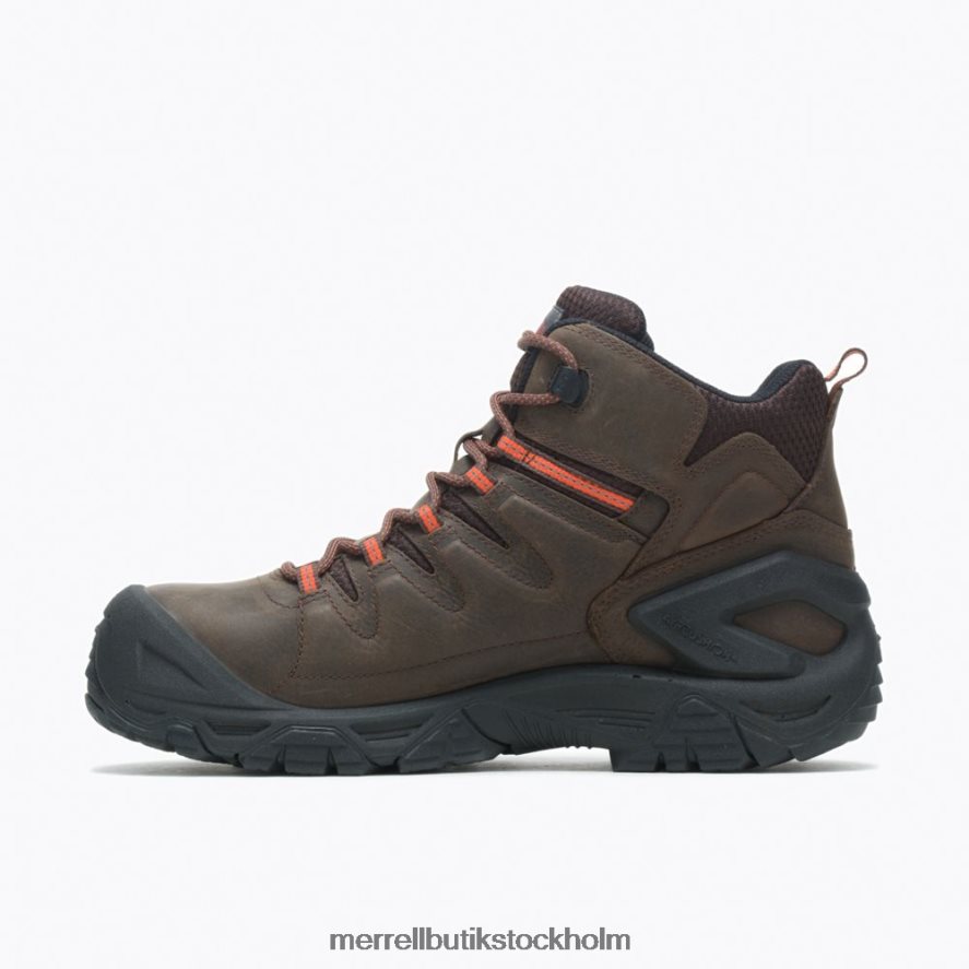 män Merrell espresso strongfield läder 6\'\' vattentät komp tå arbetsstövel skor DP80HP716