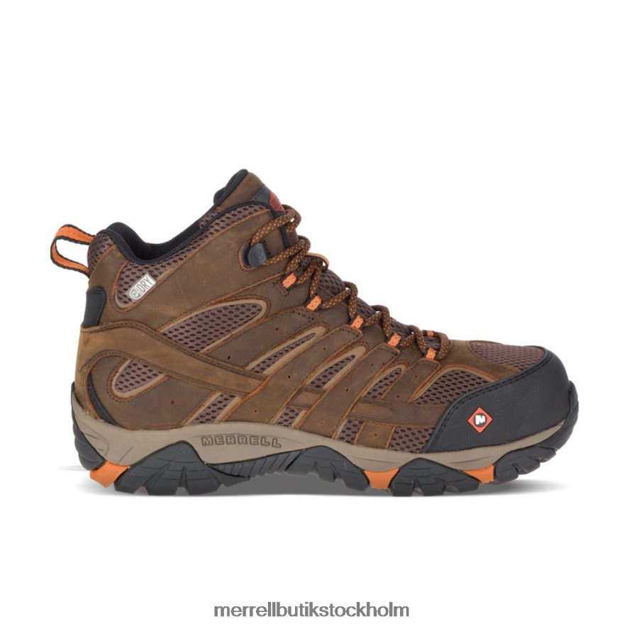 män Merrell lera moab vertex mid vattentät komp tå arbetsstövel skor DP80HP651