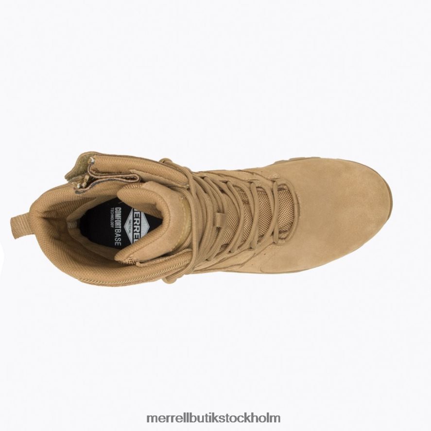 män Merrell mörk prärievarg moab 2 8\'\' försvarsstövel med dragkedja skor DP80HP448