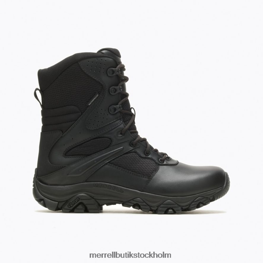 män Merrell svart moab 3 8'' taktisk respons vattentät stövel med dragkedja bred bredd skor DP80HP769