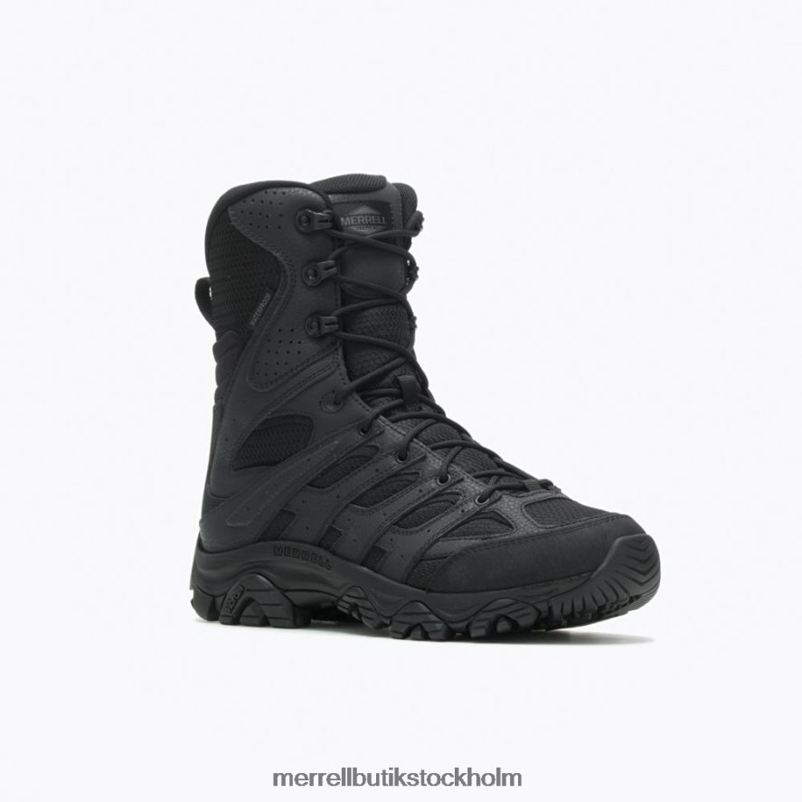 män Merrell svart moab 3 8\'\' vattentät stövel med taktisk dragkedja skor DP80HP630