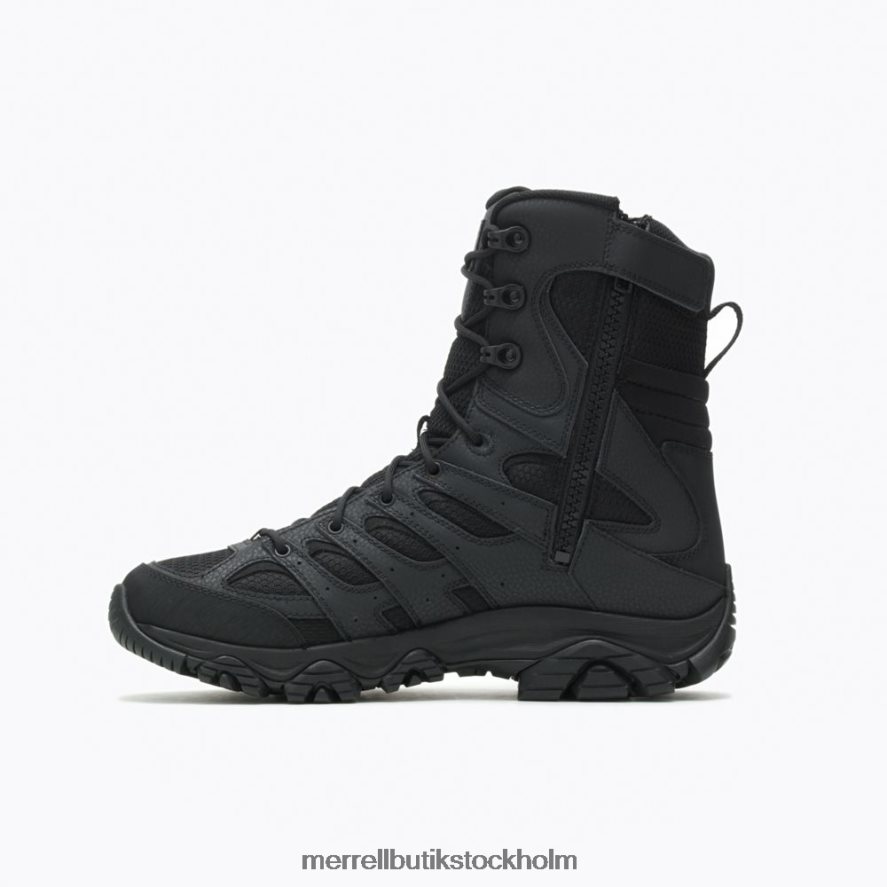män Merrell svart moab 3 8\'\' vattentät stövel med taktisk dragkedja skor DP80HP630