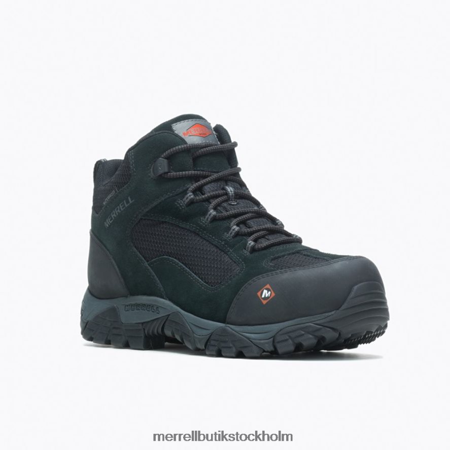 män Merrell svart moab onset mid vattentät komp tå arbetsstövel skor DP80HP433