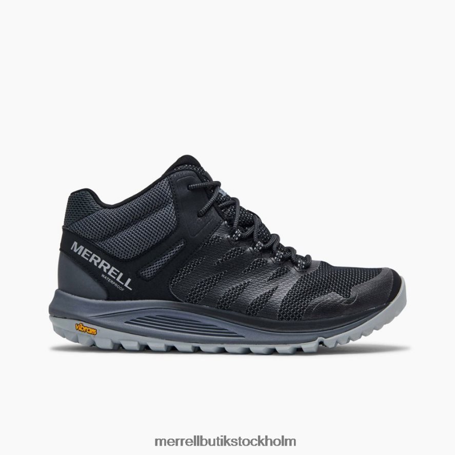 män Merrell svart nova 2 mid vattentät skor DP80HP208
