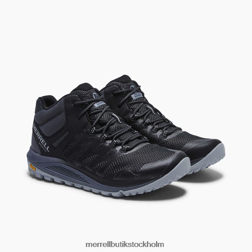 män Merrell svart nova 2 mid vattentät skor DP80HP208