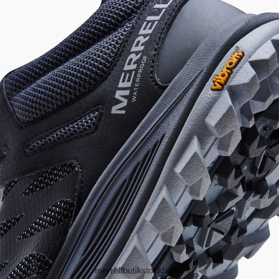 män Merrell svart nova 2 mid vattentät skor DP80HP208