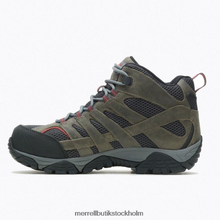 män Merrell tenn moab vertex mid vattentät komp tå arbetsstövel bred bredd skor DP80HP620